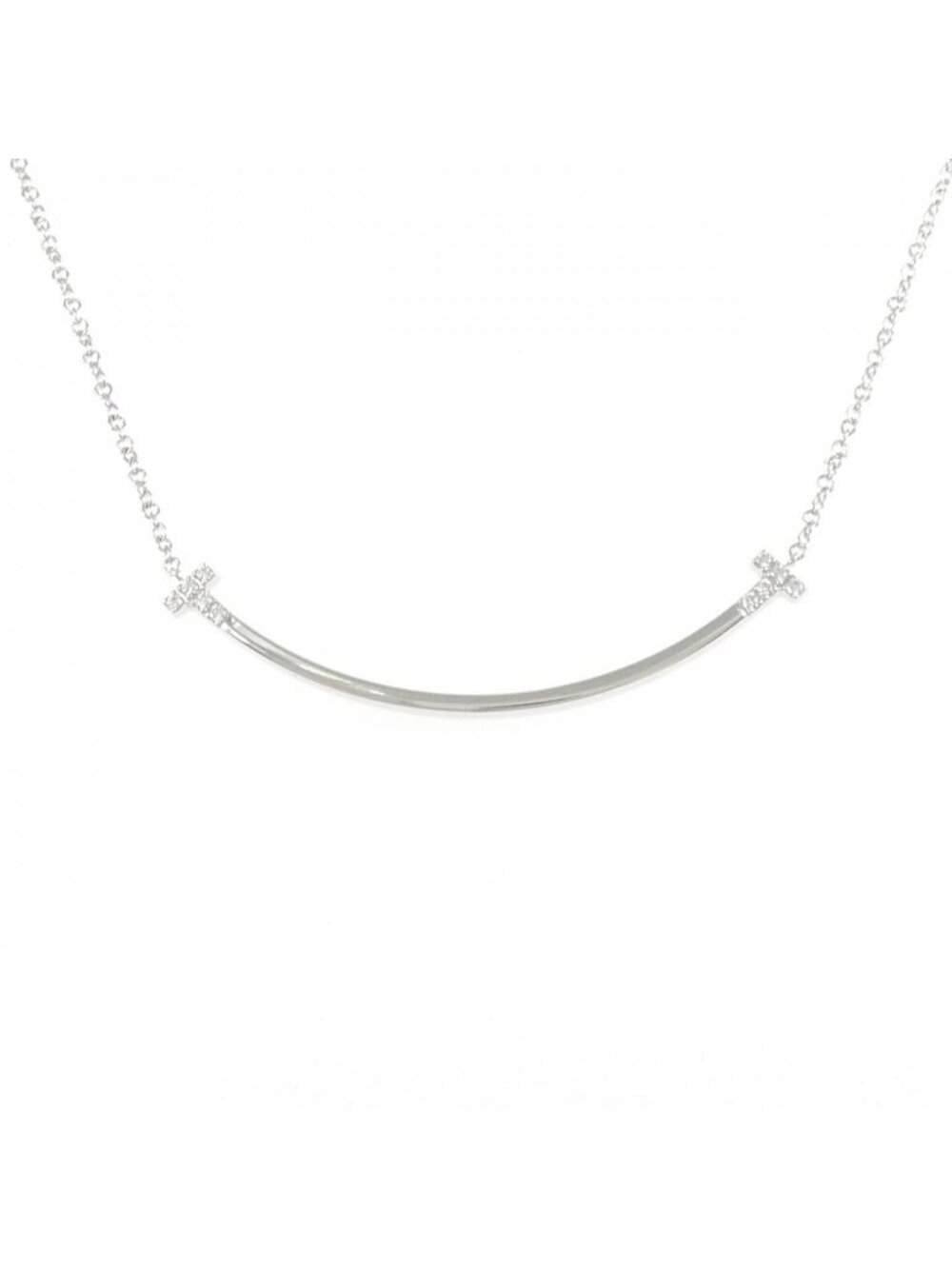 Tiffany & Co T Smile Small Necklace - Picture 1 of 6